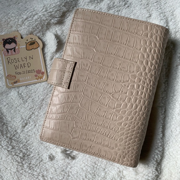 Personal Rings Beige Croc Planner - Picture 3 of 4